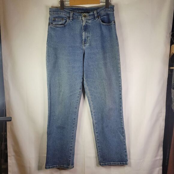 Style & Co Classic Cotton Blue Straight Leg Jeans - Picture 3 of 13